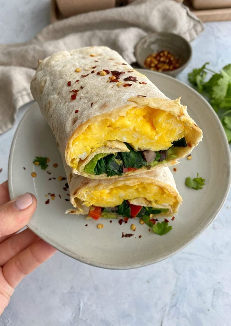 Breakfast Veggie Wrap